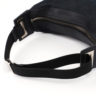 Gucci 019 0537 Black GG Pocket Shoulder Bag