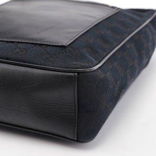 Gucci 019 0537 Black GG Pocket Shoulder Bag
