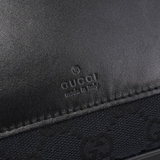 Gucci 019 0537 Black GG Pocket Shoulder Bag