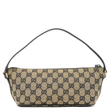 Gucci 039 1103 Beige Black GG Boat Pochette