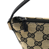 Gucci 039 1103 Beige Black GG Boat Pochette