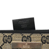 Gucci 039 1103 Beige Black GG Boat Pochette