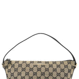 Gucci 039 1103 Beige Black GG Boat Pochette