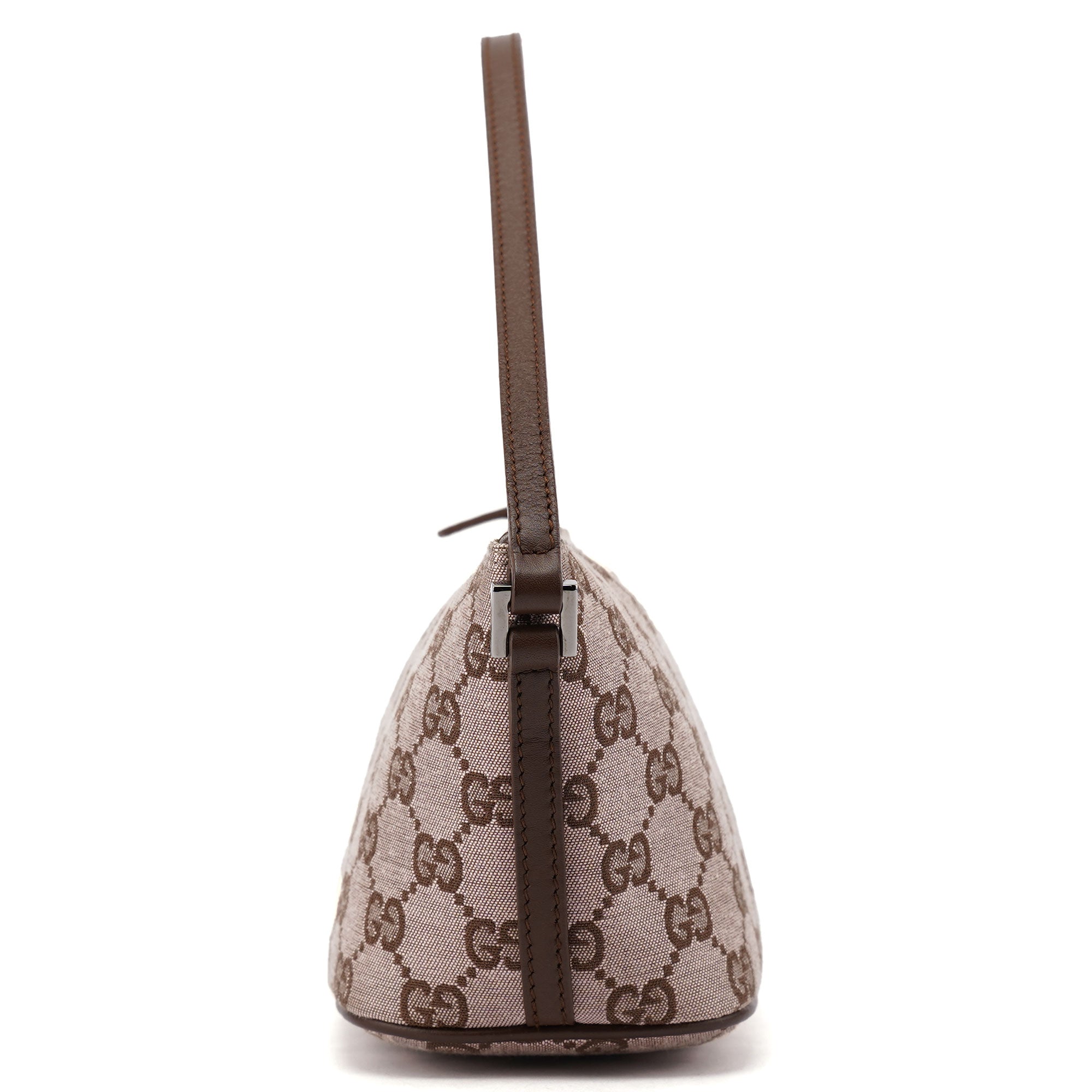 Gucci 039 1103 GG Boat Pochette en toile GG beige et marron