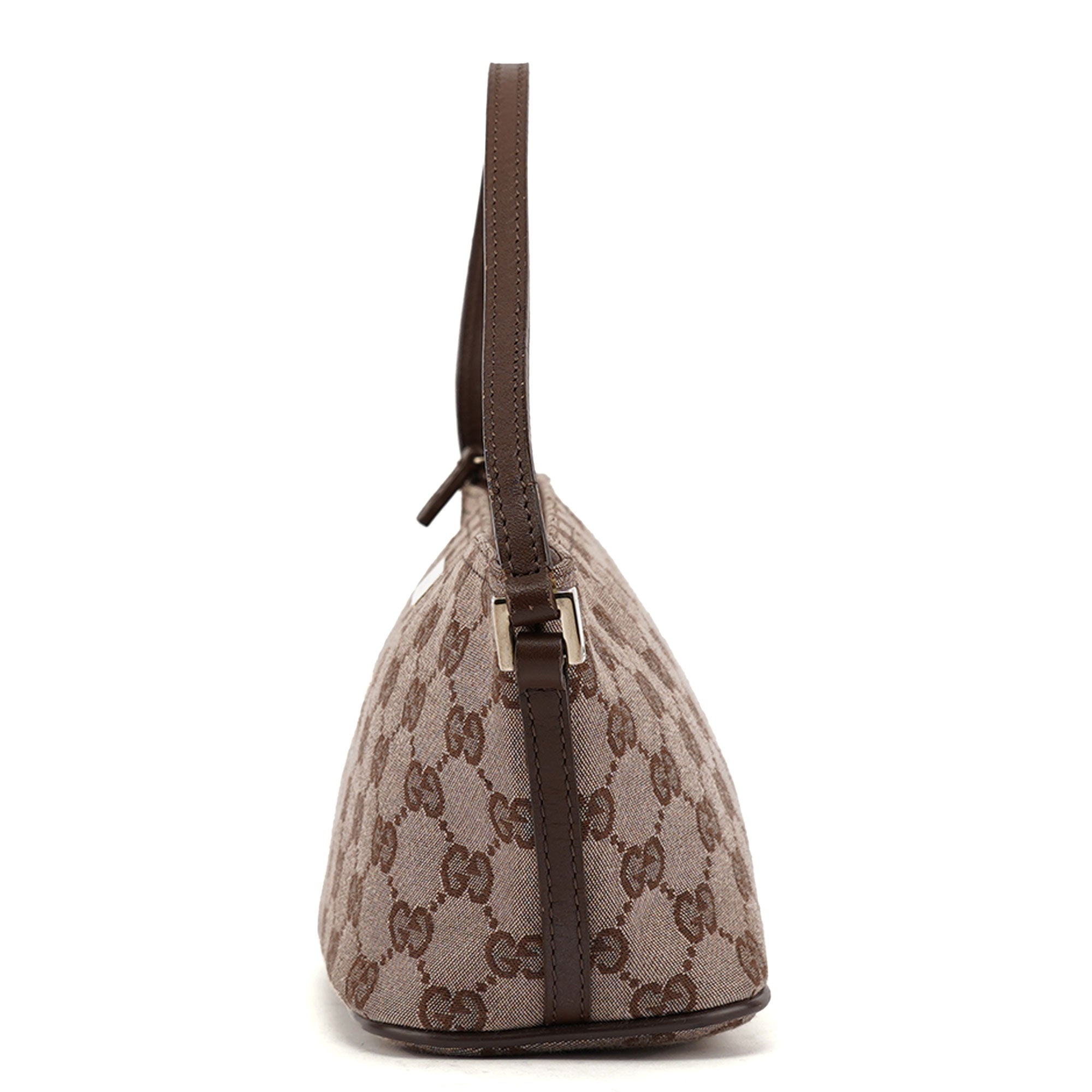 Gucci 039 1103 Beige Brown GG Boat Pochette