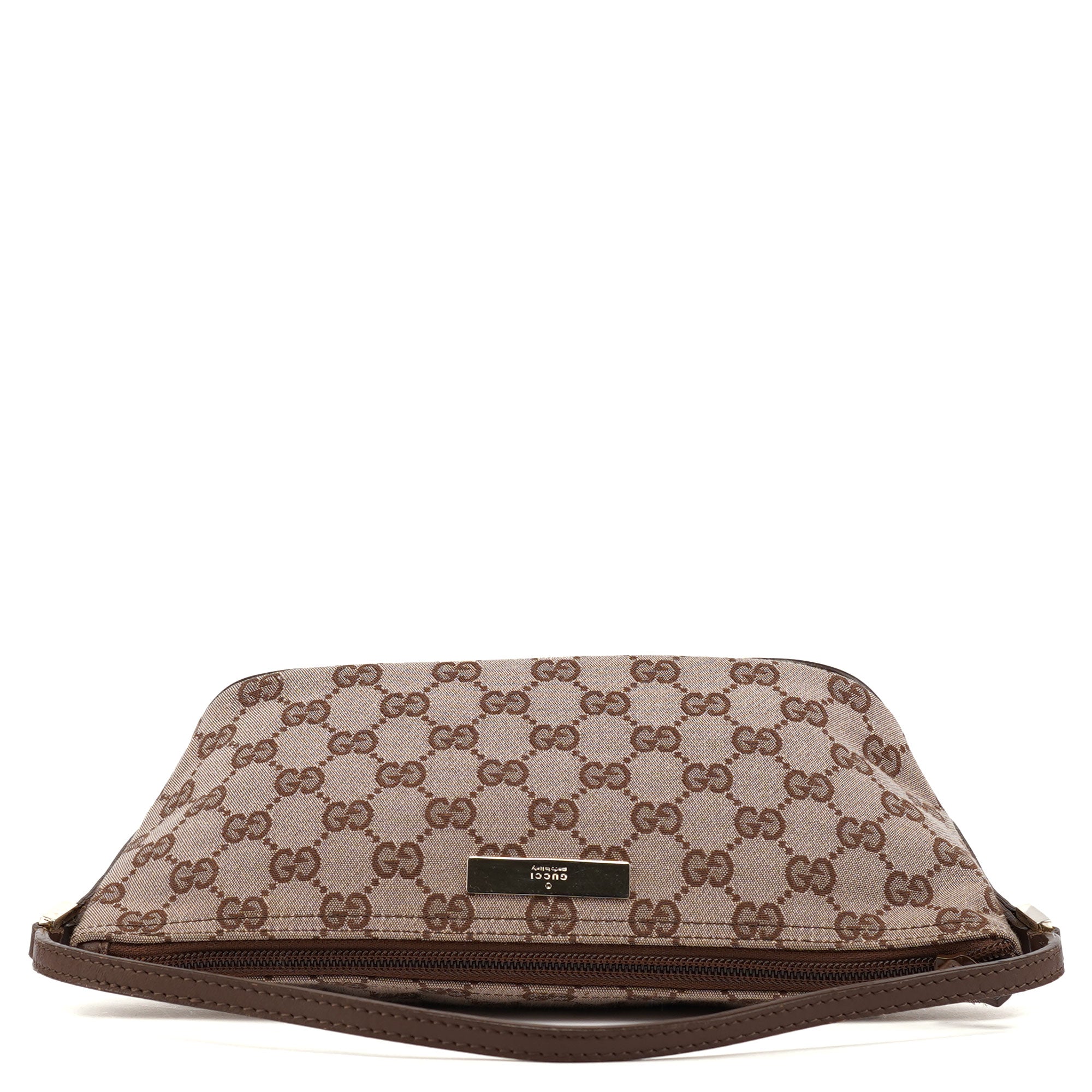 Gucci 039 1103 Beige Brown GG Boat Pochette