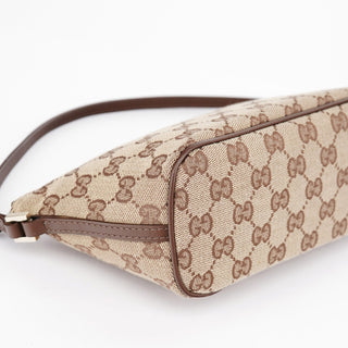 Gucci 039 1103 Beige Brown GG Boat Pochette