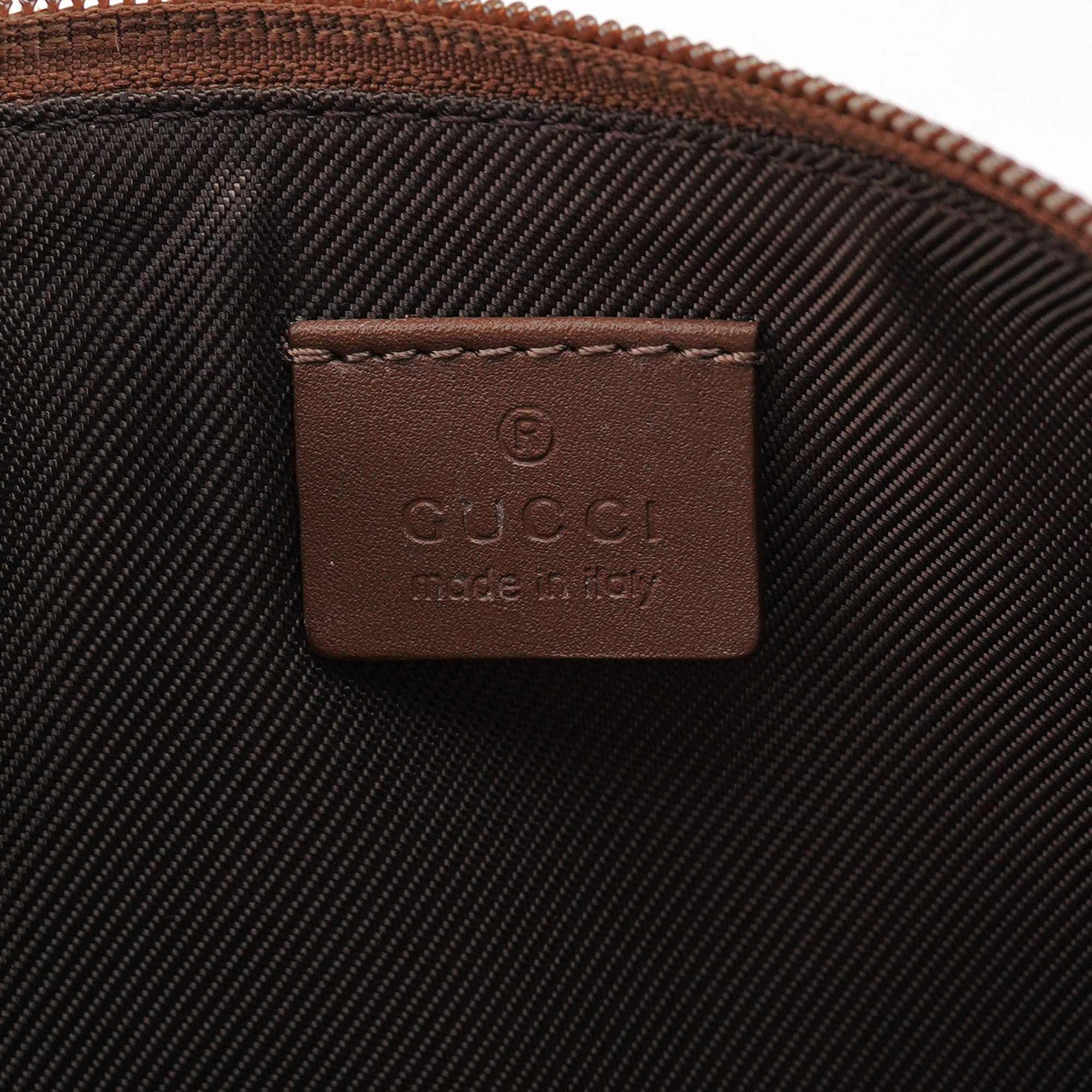 Gucci 039 1103 Beige Brown GG Boat Pochette