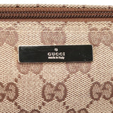 Gucci 039 1103 Beige Brown GG Boat Pochette