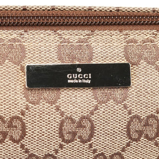 Gucci 039 1103 Beige Brown GG Boat Pochette