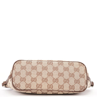 Gucci 039 1103 Beige Brown GG Boat Pochette