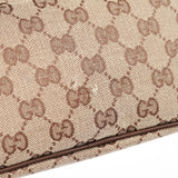 Gucci 039 1103 Beige Brown GG Boat Pochette