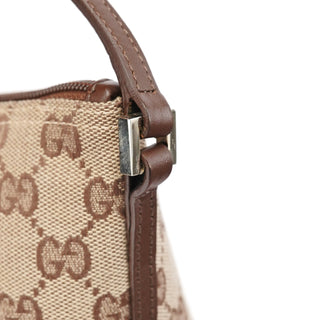 Gucci 039 1103 Beige Brown GG Boat Pochette