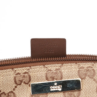 Gucci 039 1103 Beige Brown GG Boat Pochette