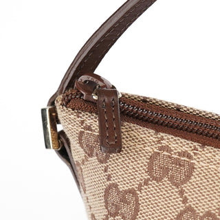Gucci 039 1103 Beige Brown GG Boat Pochette