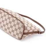 Gucci 039 1103 Beige Brown GG Boat Pochette