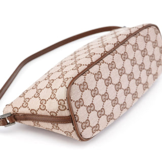 Gucci 039 1103 Beige Brown GG Boat Pochette