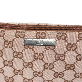 Gucci 039 1103 Beige Brown GG Boat Pochette