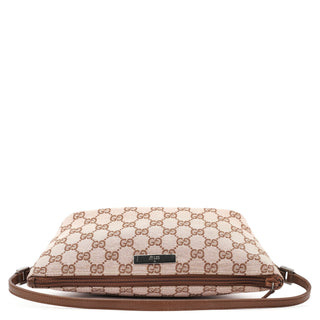 Gucci 039 1103 Beige Brown GG Boat Pochette