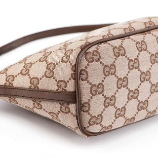 Gucci 039 1103 Beige Brown GG Boat Pochette