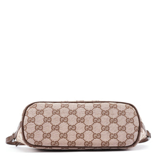 Gucci 039 1103 Beige Brown GG Boat Pochette