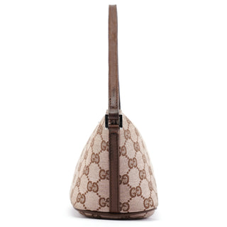 Gucci 039 1103 Beige Brown GG Boat Pochette