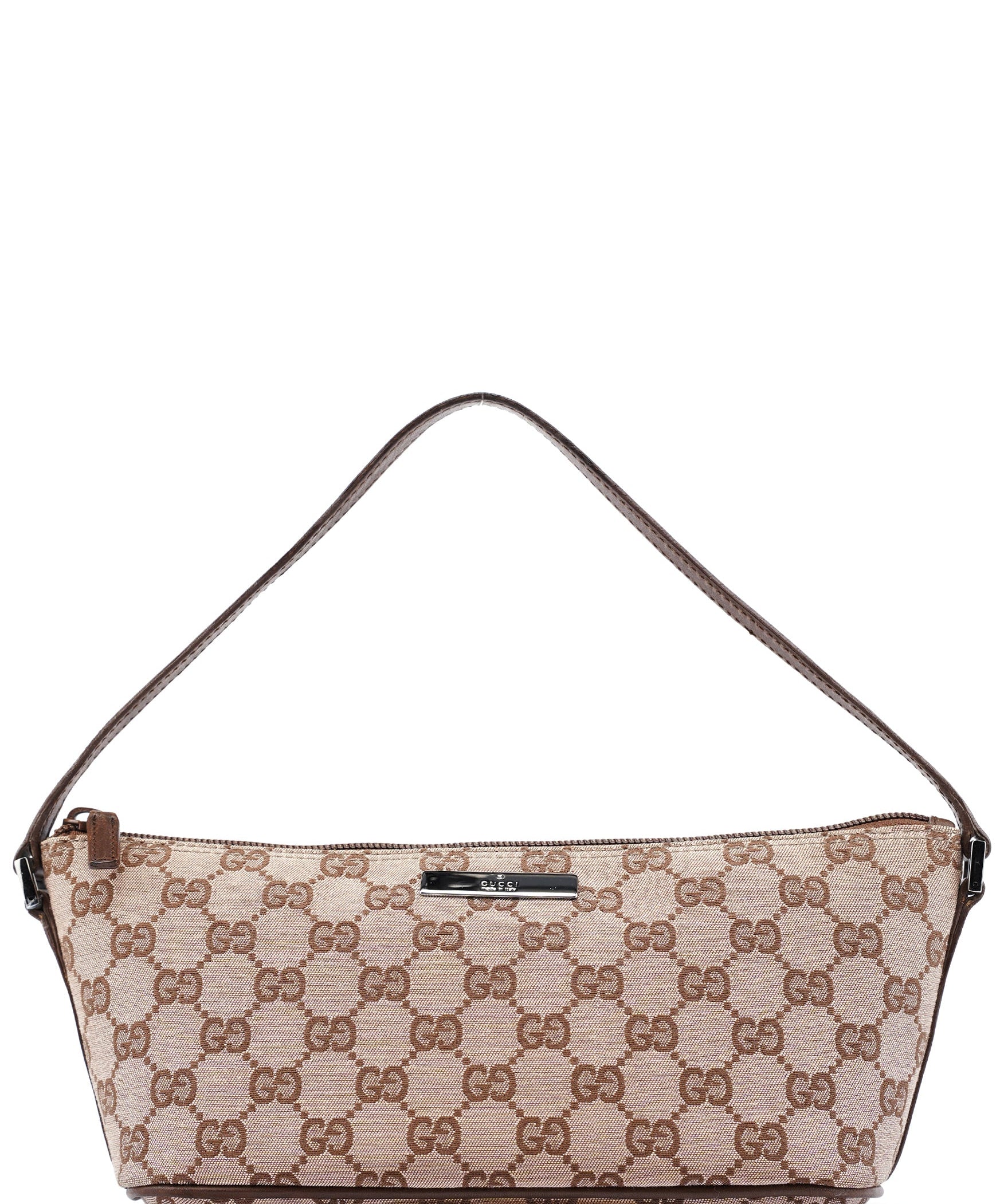 Gucci 039 1103 Beige Brown GG Boat Pochette