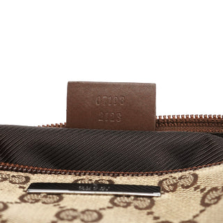 Gucci 039 1103 Beige Brown GG Boat Pochette