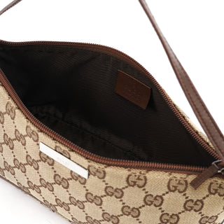 Gucci 039 1103 Beige Brown GG Boat Pochette