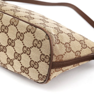 Gucci 039 1103 Beige Brown GG Boat Pochette