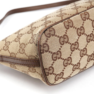 Gucci 039 1103 Beige Brown GG Boat Pochette