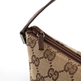 Gucci 039 1103 Beige Brown GG Boat Pochette