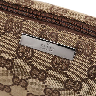 Gucci 039 1103 Beige Brown GG Boat Pochette