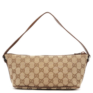 Gucci 039 1103 Beige Brown GG Boat Pochette