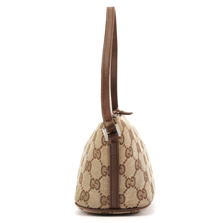 Gucci 039 1103 Beige Brown GG Boat Pochette