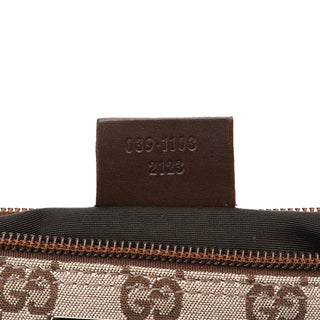 Gucci 039 1103 Beige Brown GG Boat Pochette