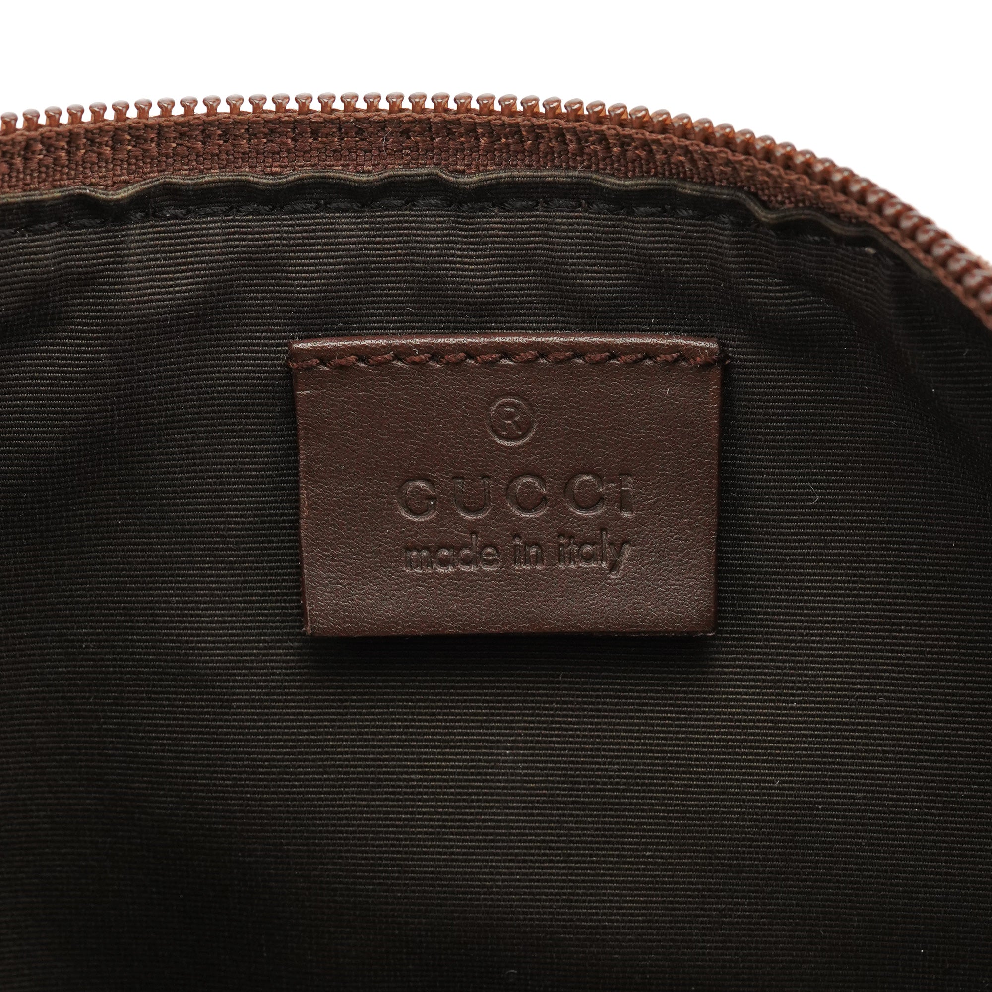 Gucci 039 1103 Beige Brown GG Boat Pochette