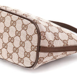 Gucci 039 1103 Beige Brown GG Boat Pochette