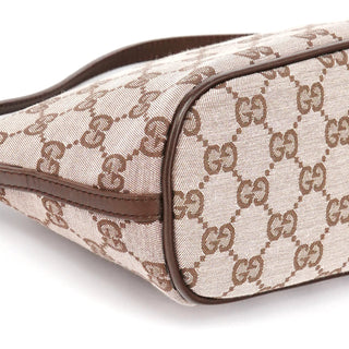 Gucci 039 1103 Beige Brown GG Boat Pochette