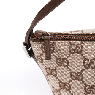 Gucci 039 1103 Beige Brown GG Boat Pochette