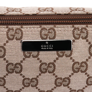 Gucci 039 1103 Beige Brown GG Boat Pochette