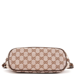 Gucci 039 1103 Beige Brown GG Boat Pochette