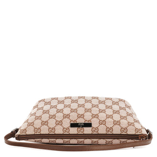 Gucci 039 1103 Beige Brown GG Boat Pochette