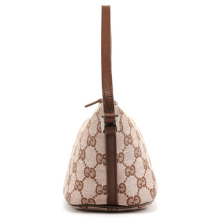 Gucci 039 1103 Beige Brown GG Boat Pochette