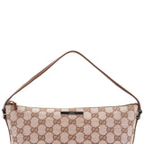 Gucci 039 1103 Beige Brown GG Boat Pochette