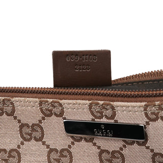 Gucci 039 1103 Beige Brown GG Boat Pochette