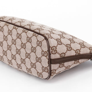 Gucci 039 1103 Beige Brown GG Boat Pochette