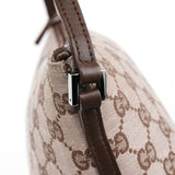 Gucci 039 1103 Beige Brown GG Boat Pochette