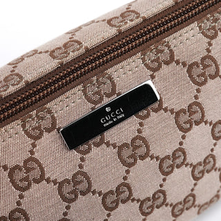 Gucci 039 1103 Beige Brown GG Boat Pochette