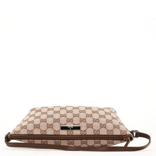 Gucci 039 1103 Beige Brown GG Boat Pochette